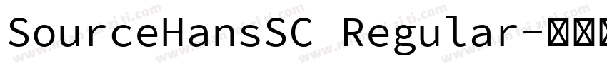 SourceHansSC Regular字体转换